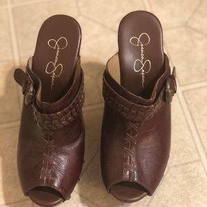 Jessica Simpson mule heels!